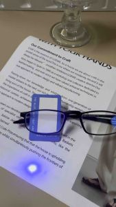 T1925 แว่นสายตายาวกรองแสงสีฟ้า ใช้อ่านหนังสือ น้ำหนักเบา ขาแว่นงอได้