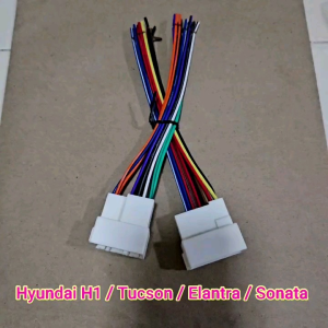 ปลั๊กสายไฟ ตรงรุ่น ฮูนได เฮทวัน เปลี่ยนวิทยุใหม่ สำหรับ Hyundai H1 / Tucson / Elantra / Sonata