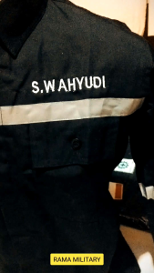 WEARPACK ATASAN PROYEK SAFETY GRATIS NAMA DADA KAMEJA KERJA SAFETY BORDIR