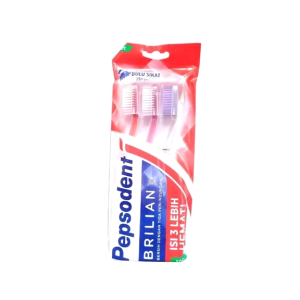 Sikat Gigi Pepsodent Brilian Soft isi 3 pcs