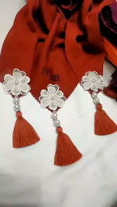 Segi empat Paris Premium Tassel Bunga Mutiara Terhits Paris Terbaru Segiempat Terlaris