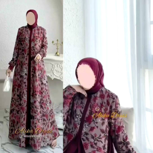 BEENA BASIC // COD GAMIS TERBARU AMORE BY RUBY ALIKA MOTIF BUNGA CANTIK