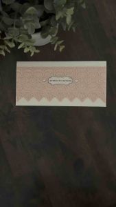 Congratulations Gift Card - Pocket / Sleeve - Money Holder - Voucher Holder - Ang Pow Card – Elegant Pink Lace