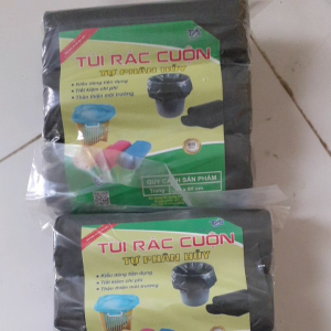 Sét 3 cuộn túi nilon tự phân hủy túi nilon đen dày dặn tiện lợi bảo vệ môi trườngtúi đựng giác
