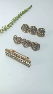 Bros Jilbab Dagu Kecil Dubai Rose Gold Mewah Simple Elegan Pin Kerudung Segi Empat Murah