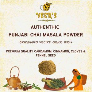 VEER’s Punjabi Chai Masala Chai Masala Powder Homemade No Artificial Preservative Original Ingredients
