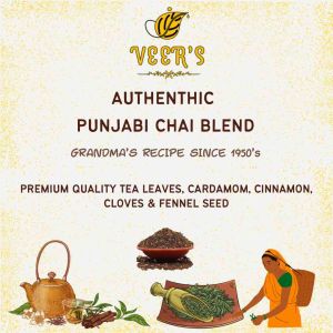 VEERs Authentic Punjabi Chai / Masala Chai Blend Homemade No Artificial Preservative Original Ingredients