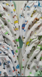 Kualitas Premium | 12pcs Celana Bayi Model Pop Kacamata Terbaru Full Print 0-4 Bulan Motif Kangguru
