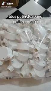 (10 pcs) T dus Cabang 3 Putih T dos Tee Dus Tdus MJ Elektric