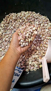 🧄 💥 กระเทียมไทย(แกะกลีบ) คัดเกรด เม็ดงาม ❌️ไม่ฝ่อ ❌️ไม่ขึ้นรา 💥 ขนาดเล็ก 500g.