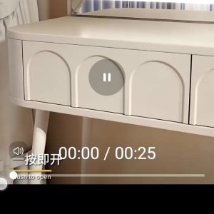 Meja Solek Dresser Makeup Table With LED Mirror Modern Style Drawer Makeup Table Girls Bedroom 奶油风梳妆台卧室现代简约主卧小型化妆桌床头收纳柜书桌镜子一体