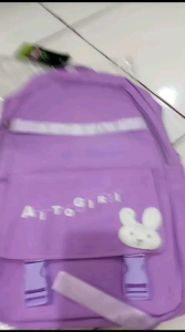 Tas Ransel Sekolah Anak Perempuan NEW ALTO GIRL OFFICIAL CUTE RABBIT SD SMP Gratis Jas Hujan