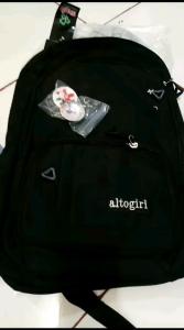 Tas Ransel Backpack Sekolah Anak Perempuan NEW ALTO GIRL OFFICIAL FIXED SD SMP Gratis PIN + Jas Hujan