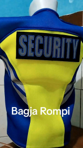 Rompi tebal Doublemesh security hijau dan biru