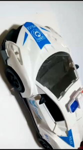 (Nyala Lampu Bisa buka 3 pintu) Mainan Mobil remot control Police car 5 chanel skala 1:18