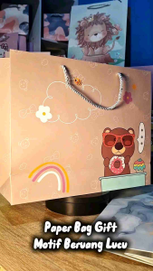 Paper Bag Gift Premium Motif Bear