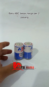 Baterai ABC besar R20 isi 2 pcs batu jumbo grosir eceran