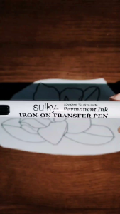 Iron-On Sulky Embroidery Transfer Pen for Embroidery Design Transfer - Black (Draw and Transfer on Cloth)