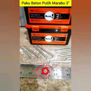 (15 pcs) Paku Beton Putih 3 Inch / Paku Tembok 7.5CM
