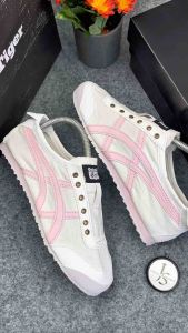 Promo Sepatu Kasual Onsu Slip On White Pink Tiger Mexico 66 INK Sepatu Wanita Terkini