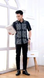 AGASTYA Kemeja Pria lengan panjang pendek hem tenun eksklusif baju kantor cowok kekinian modern by rashashi