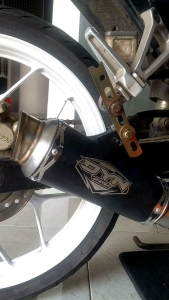 Slincer Knalpot DYN Type MP2 Black - Gratis Laser Nama