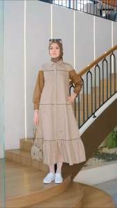 Belva dres korina dan Tunik by Korina koleksi bhadshopbutik