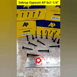 (1 Box) Sekrup Gypsum 6x1 1/4\" / Drywall Screw (3CM)