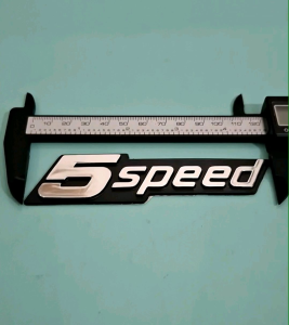 Logo Emblem Tulisan 5speed MODEL KECIL