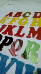 Huruf Akrilik Tinggi 5 cm: Abjad & Alfabet Akrilik