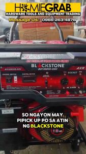 BLACKSTONE 8.5KVA /8500W GASOLINE GENERATOR SET - (STRONG STARTING CURRENT) ELECTRIC START - PURE COPPER WINDING (AVR Installed)‼️BS10800D-SSC‼️