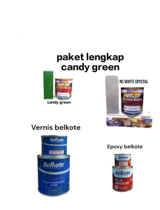 Paket Lengkap Cat Penta Super Gloss Candytone Green Cat Mobil & Motor Otomotif
