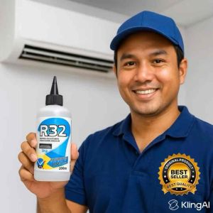 น้ำมันคอมแอร์บ้าน R32 200ml. [118-1]