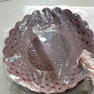 Piring Rotan Anyam Plastik