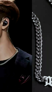 Hip Hop Wild M Letter Pendant Necklace Male Simple Cuban Chain - Stazionario