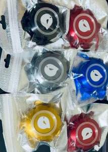 ร้านไทย ส่งในไทย ฝาถังน้ำมันอลูมิเนียม New Vespa ลาย maru ฝาถังน้ำมันกลึงลายสวย อุปกรณ์เสริมvespa