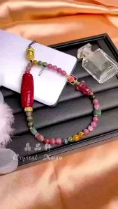 [MY🇲🇾 Ready Stock]朱砂九眼天珠+糖果碧玺+女皇贝+草莓晶熊+转经轮手机挂件Tibetan 9-Eyed Dzi Bead｜旺夫旺家旺事业 ✦ 健康守护 ✦贵人加持 ✦ 旺运招财｜