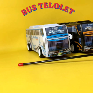 Mainan Viral Bus REMOTE Basuri Bus TELOLET MUSIK DAN LAMPU
