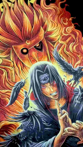 Kaos Itachi Uchiha Susano ANM-02 Anime Naruto Boruto Cotton Combed 24s