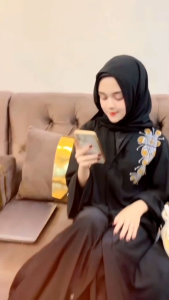 Gamis Abaya Muslimah Ainun (LebaranHajianPernikahanCasual)