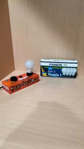 FANOS ECO pack 7W 9W 12W isi 4 PC lampu LED Bulb cahaya putih 7000K E27