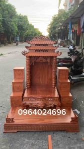 bục tam cấp ban thần tài gỗ Hương đá và gỗ gõ ( giá 1 cái )
