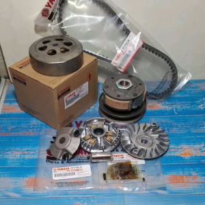 Paketan Komplit CVT 54P Pulley Assy & Roller Assy Kipas Roller Vanbelt Yamaha Mio