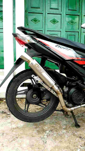 knalpot racing samlong cobra stainless original DRACO all matic