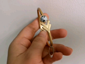 DaVee | Vintage gold plated brass bracelet artificial bracelet Pearl bracelet Gem bracelet Shell bracelet