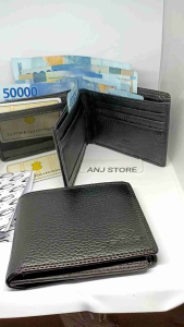 DOMPET KULIT PRIA MODEL 3 DIMENSI Dompet Lipat Pria Kulit Sapi Lokal Premium