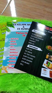 CETAK DAFTAR MENU JUALAN CUSTOM MENU SESUAI REKUEST