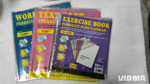 FLAMINGO CLEAR THICK BOOK COVER 210/255/260