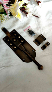 Grendel Pintu Kuningan Batavia Antik 50 dan 40 cm Asli Kuningan