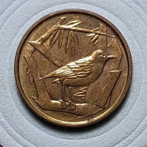 Koleksi koin kuno Cayman island klasik 1 cent  kecil 2008